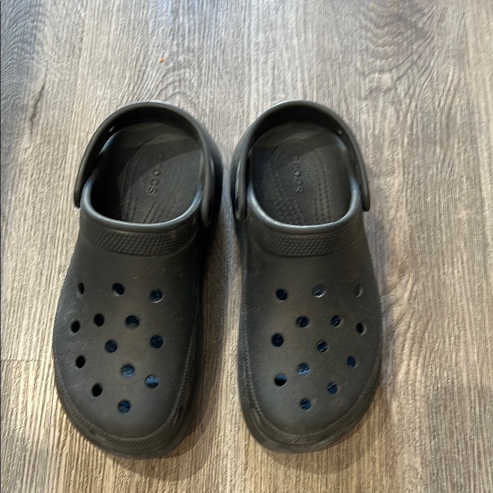 CROCS Black Slip-On Clogs